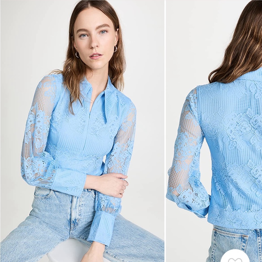 Ganni Lace Shirt NWT size DK 32